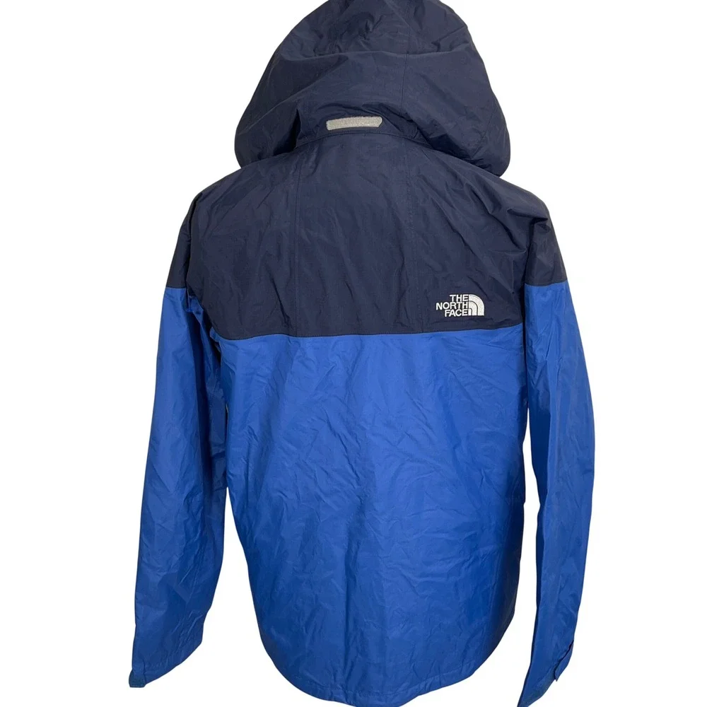 North Face HyVent Jacket Mens Small Royal Blue‎ Navy Waterproof Nylon Softshell